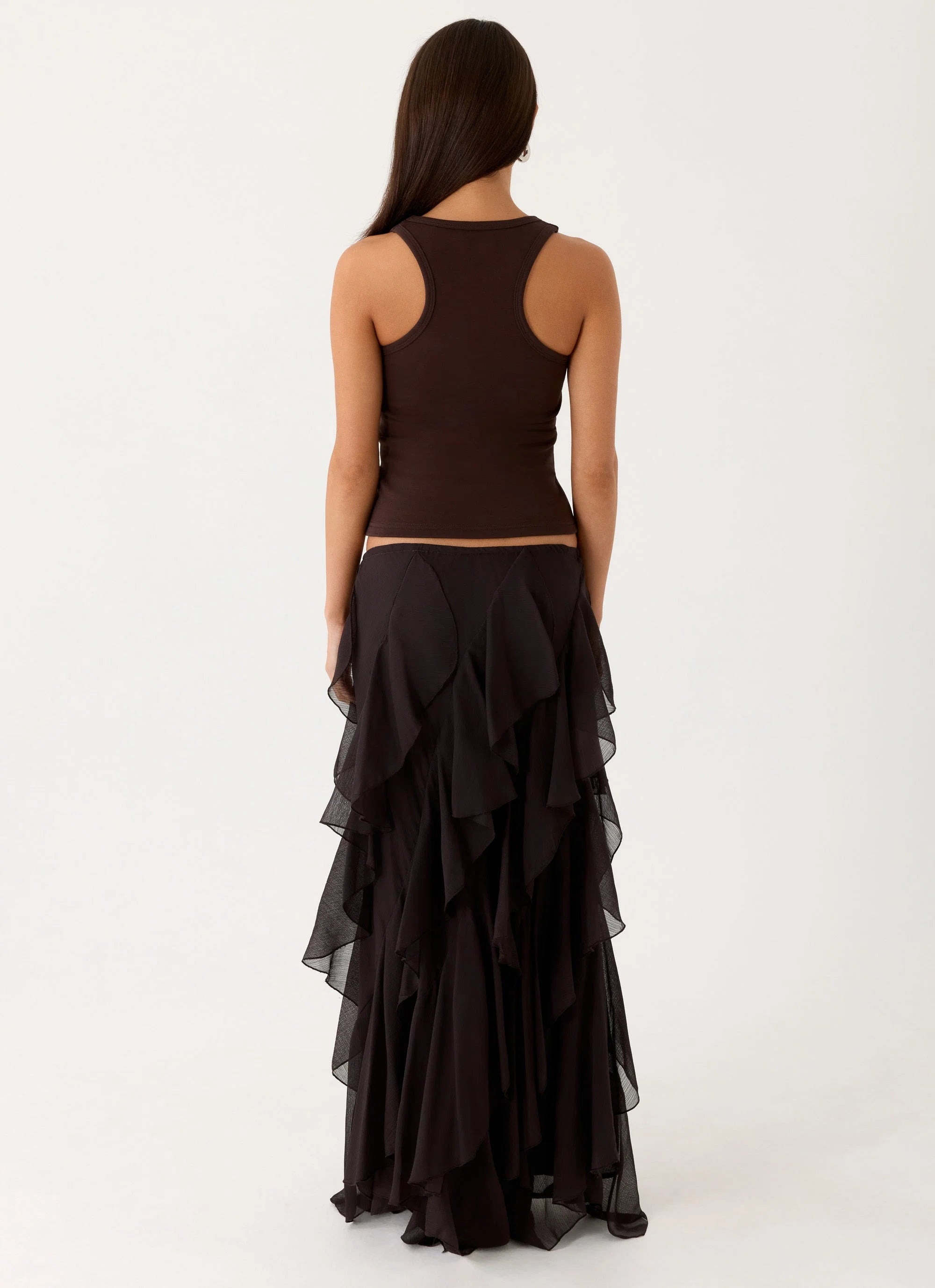 Silvanna Maxi Skirt - Chocolate
