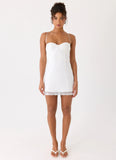 Aloura Lace Mini Dress White