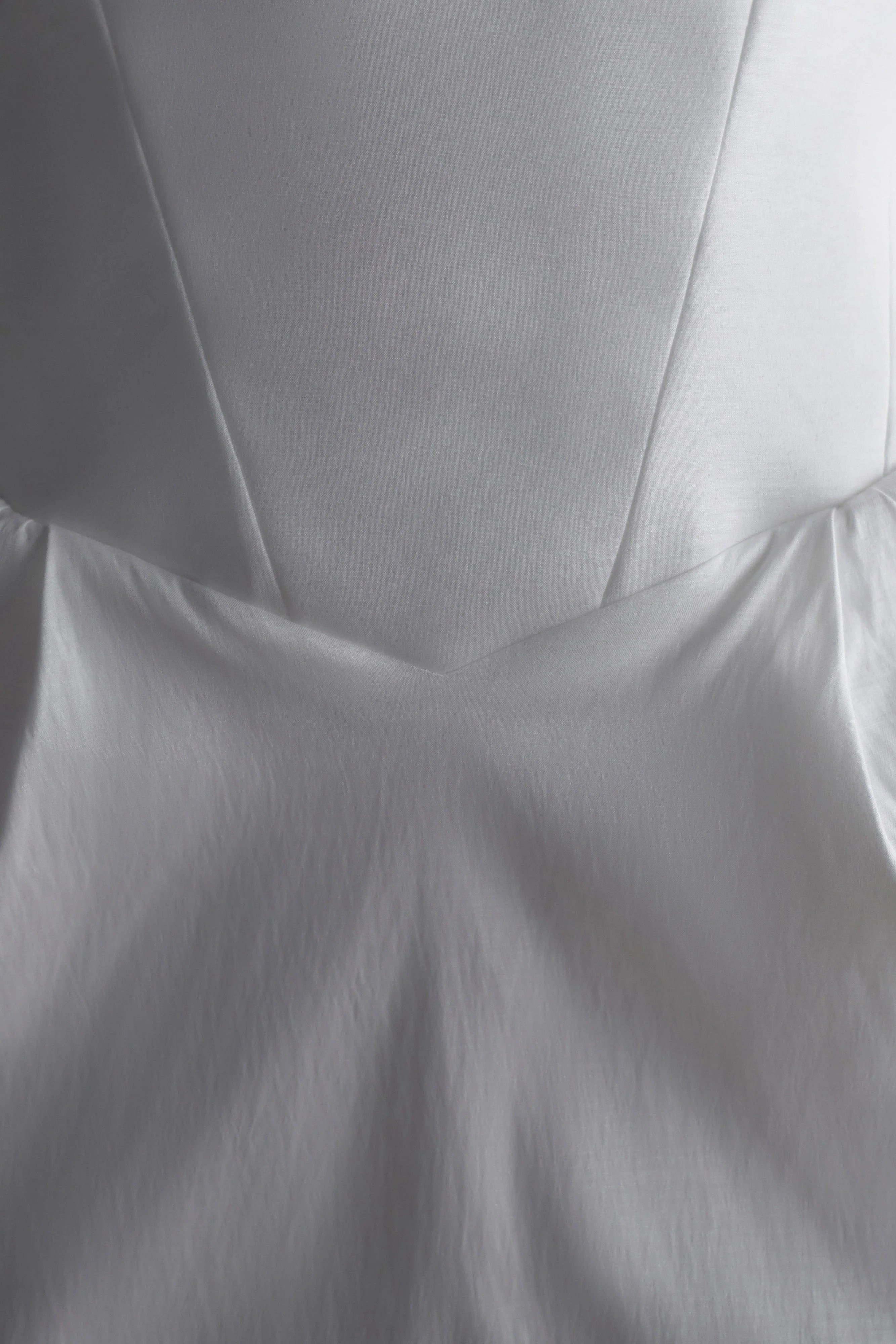 Suzette Taffeta Bow Mini Dress White