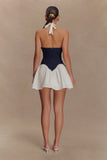 Merlyn Denim Cotton Mini Dress Indigo Blue