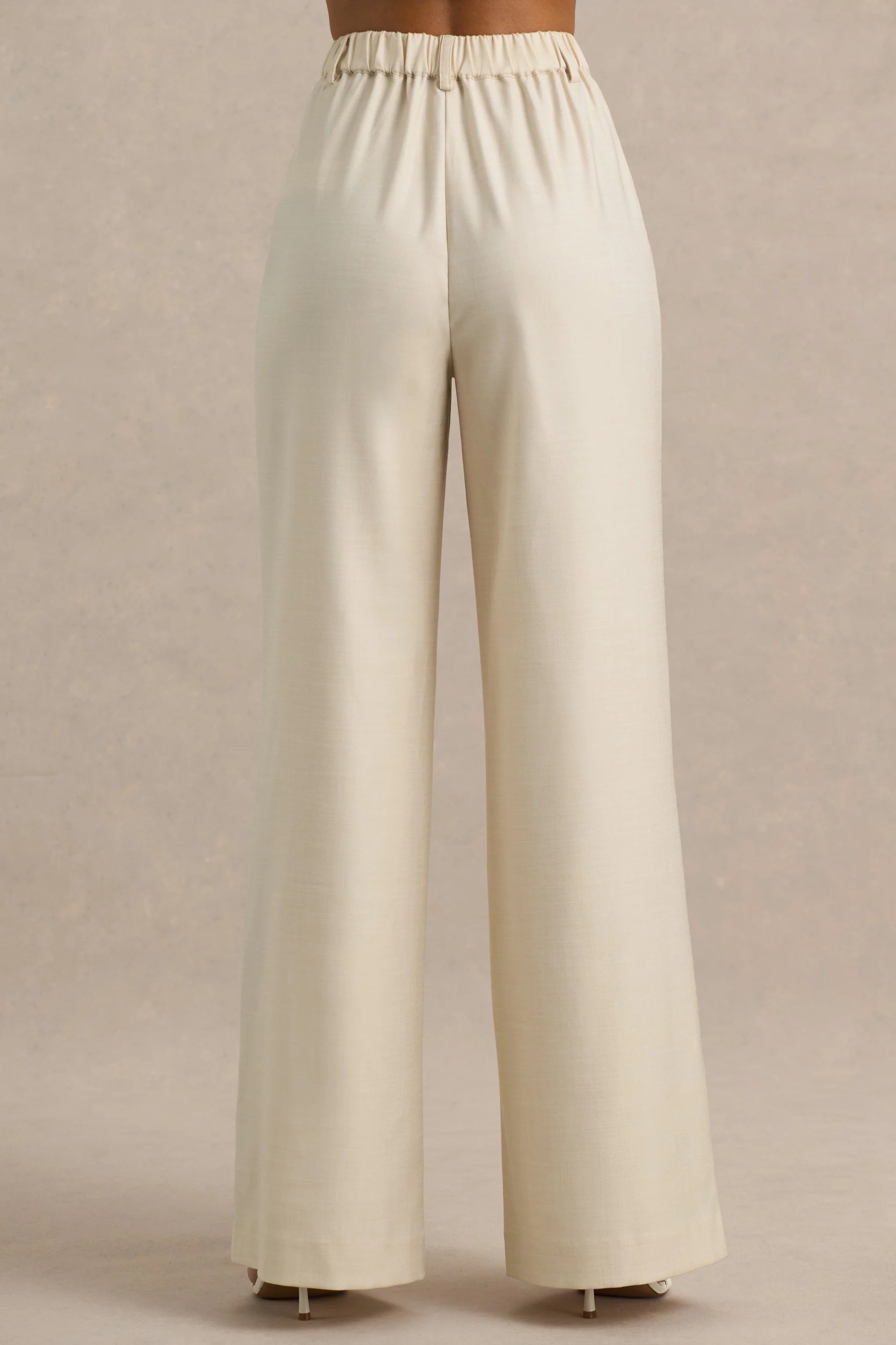 Bellarose Nude Wide Leg Trousers