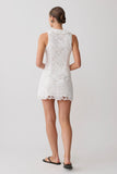 Tessa Broderie Mini Skirt White
