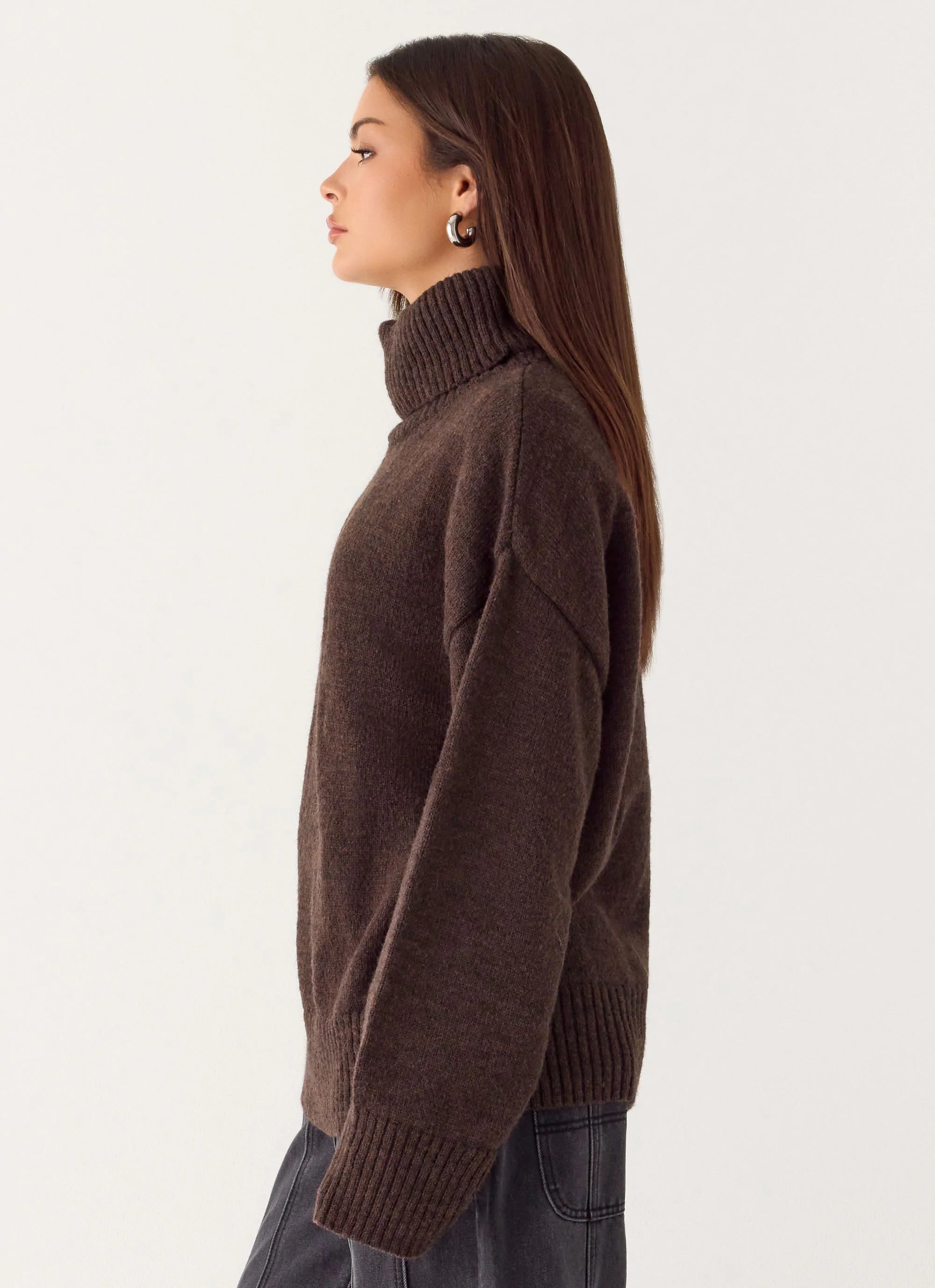 Gabrielle Knit Sweater Chocolate
