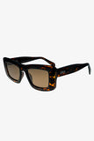 Marsha Otra Tortoiseshell Thick Cat Eye Brown Tinted Sunglasses