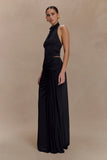 Calandra Slinky Maxi Skirt Black
