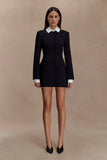 Gretchen Suiting Mini Dress Black
