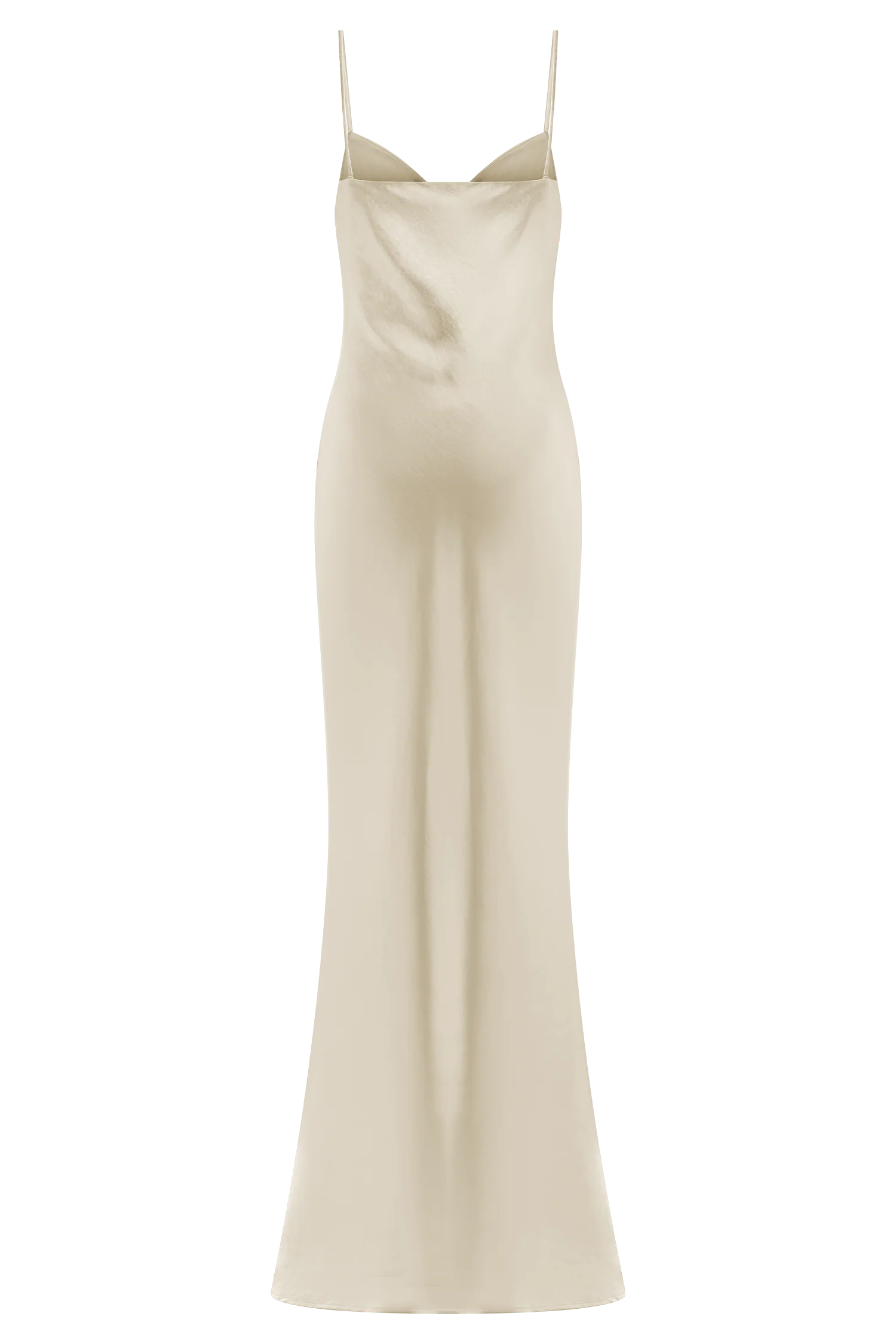 Lilly Sweetheart Satin Maxi Dress Blush Gold