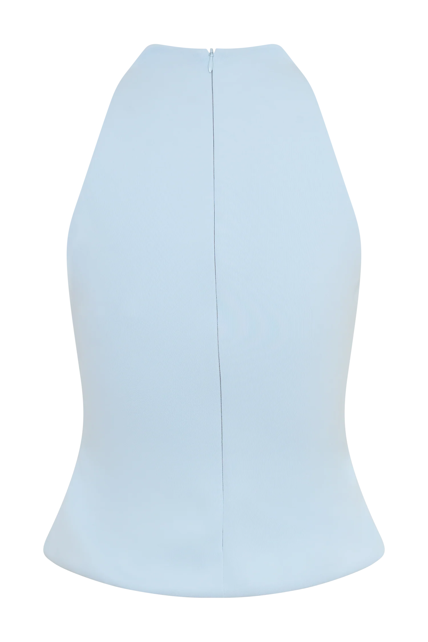 Portia Scuba Sleeveless Top Pale Blue