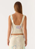 Erinah Sequin Top - Yellow