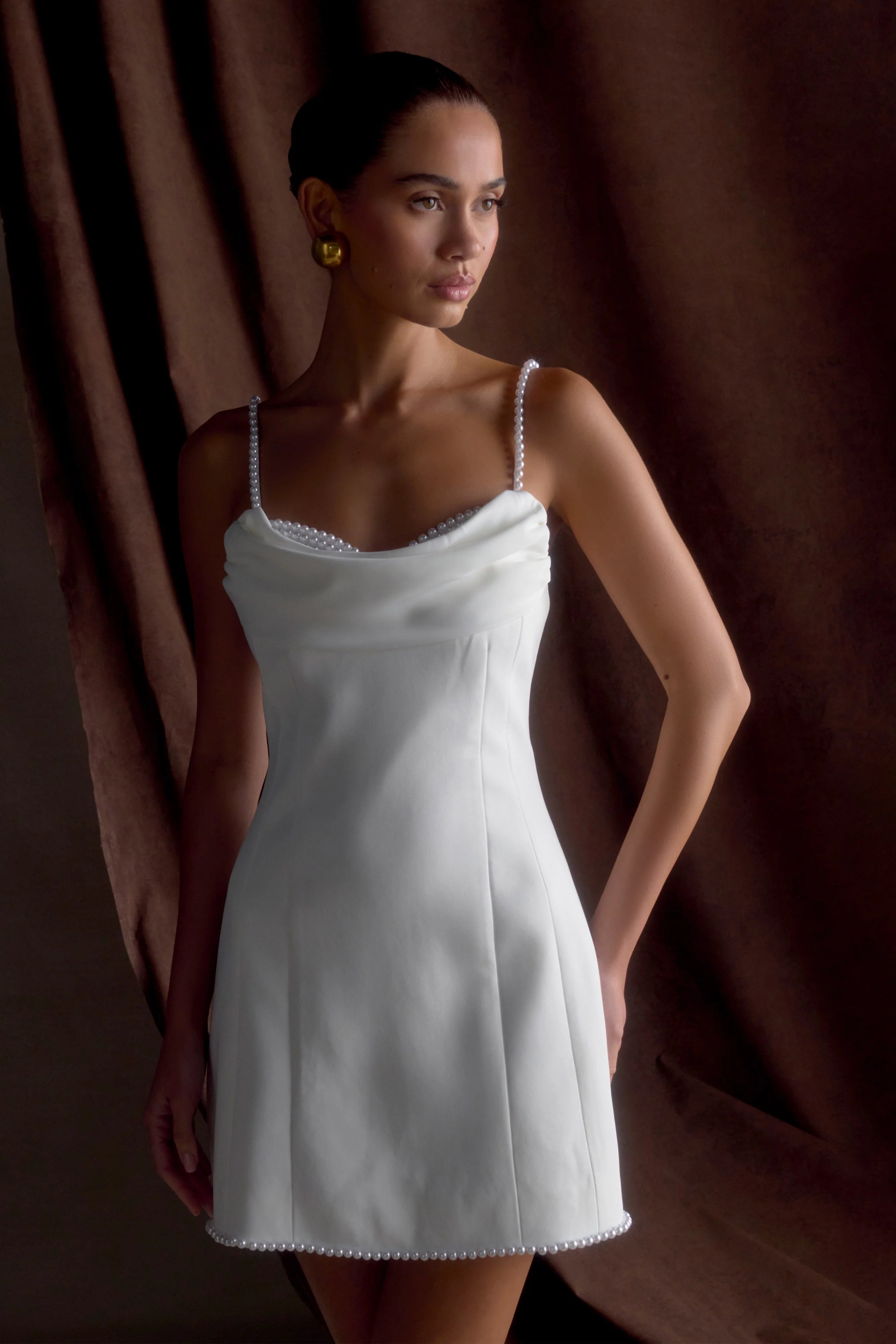 Liliane Suiting Mini Dress Ivory