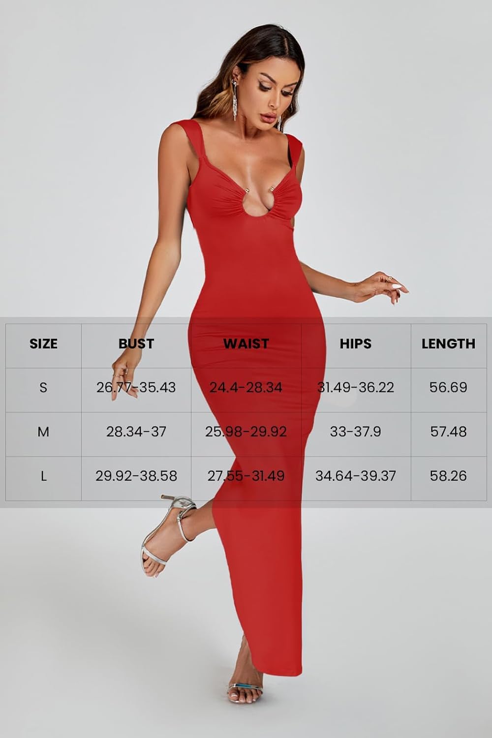 Women Sexy Backless Dress V Neck Sleeveless Open Back Split Maxi Dress Party Cocktail