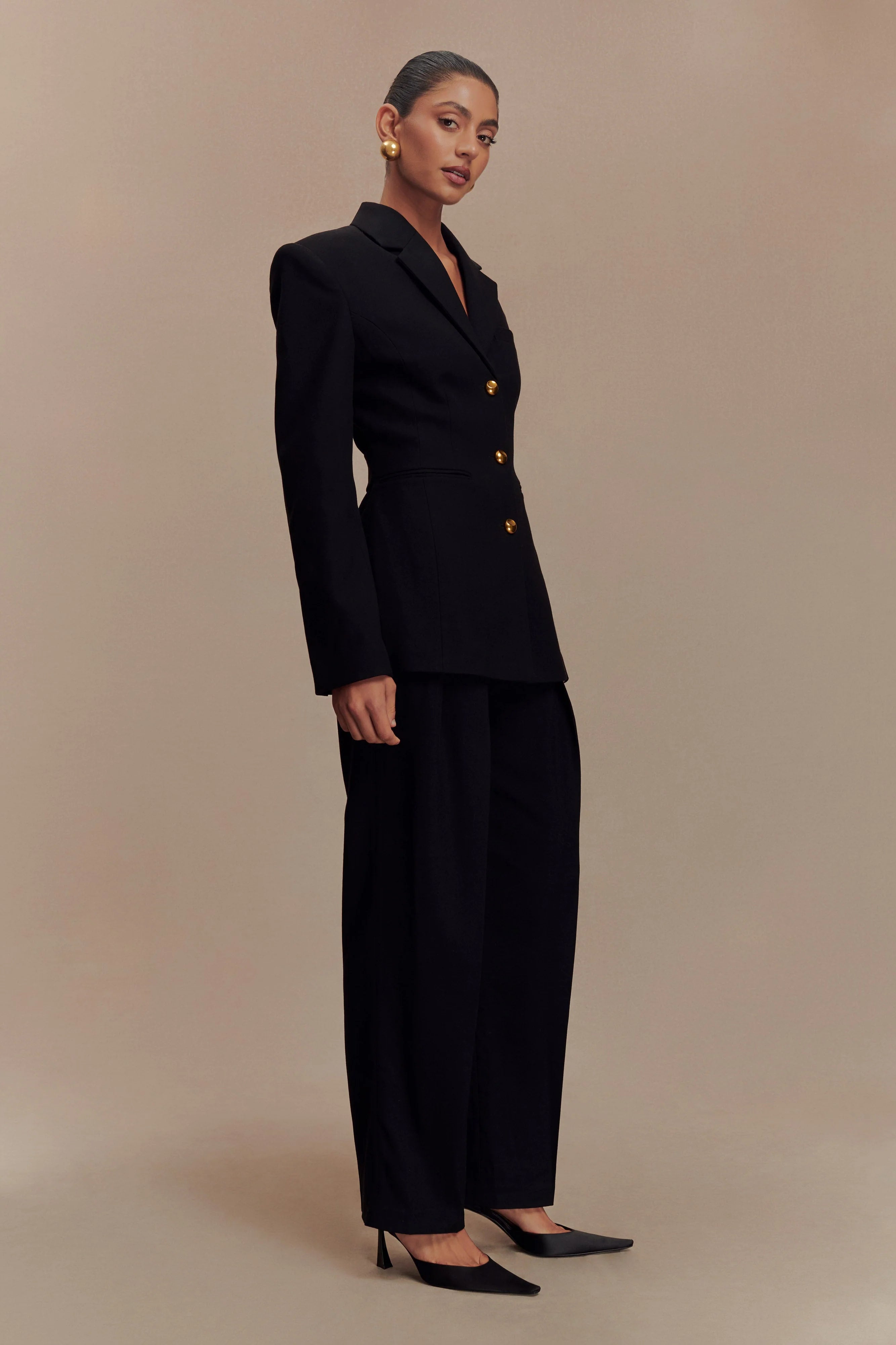 Bellamy Cinched Blazer Black