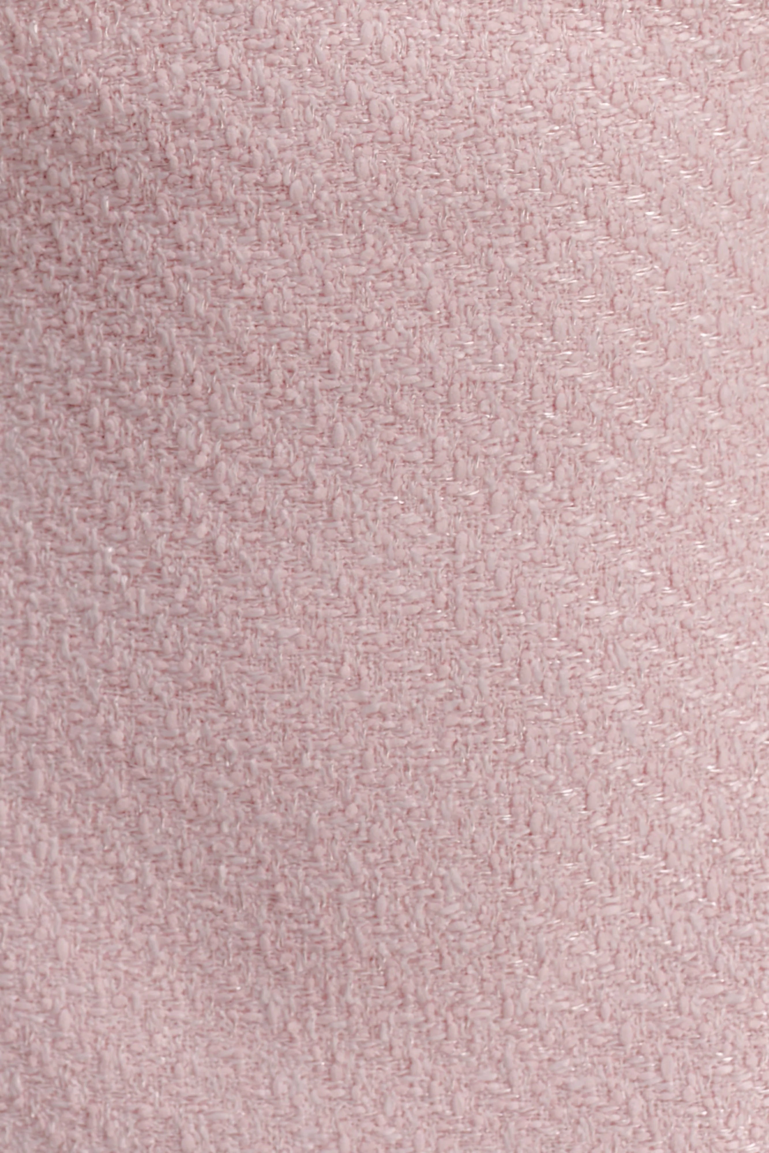 Lea Tweed Sleeveless Mini Dress Baby Pink