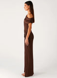 Harvest Moon Maxi Dress Chocolate