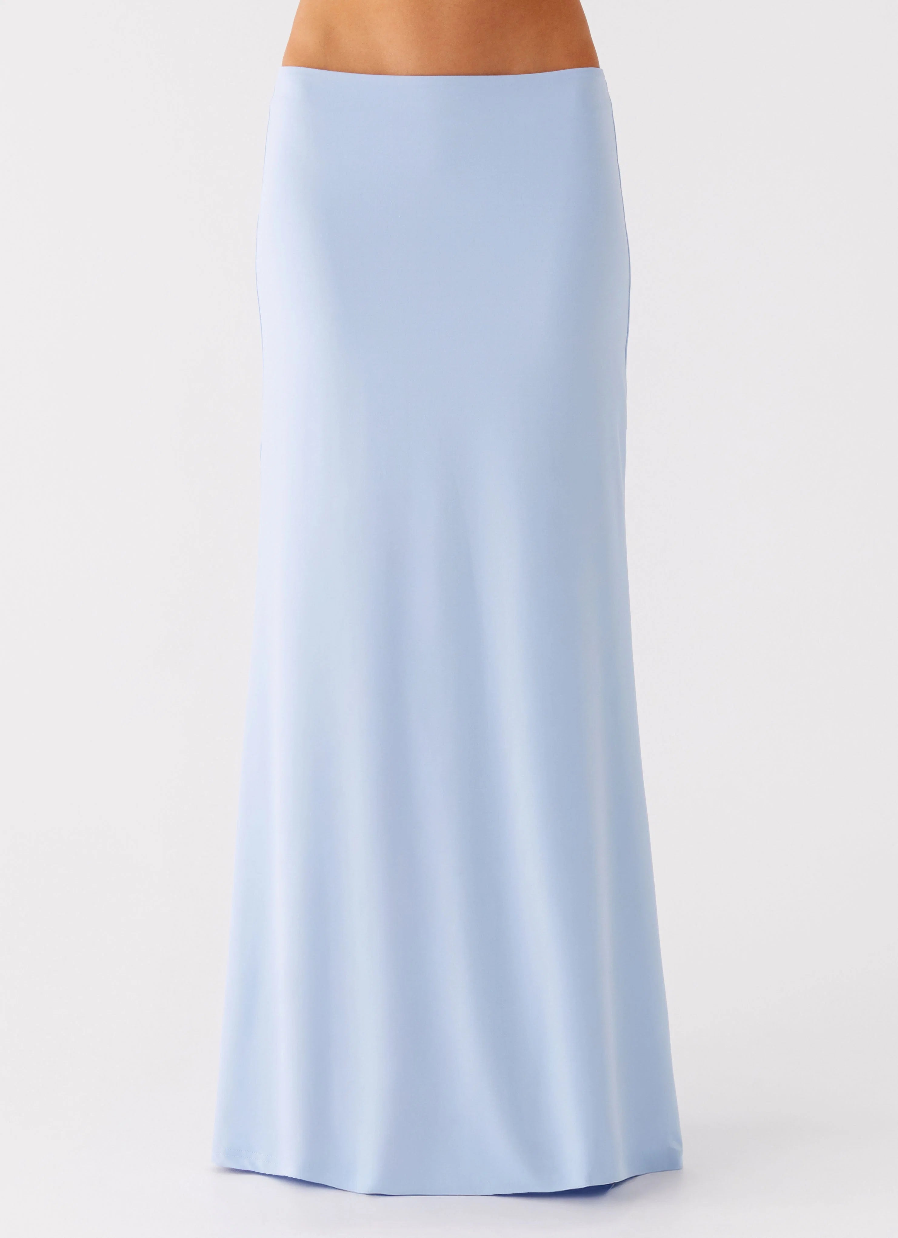 Like A Flower Maxi Skirt Baby Blue