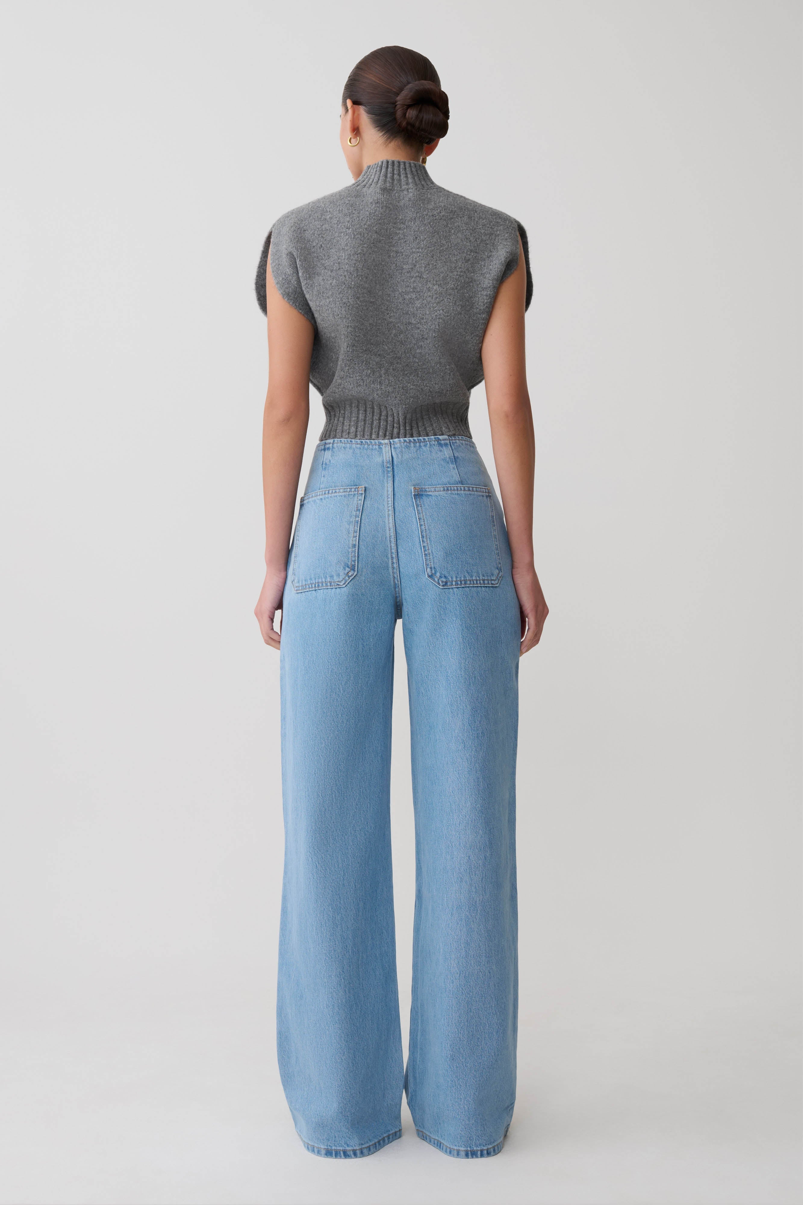 Niko Knit Oversized Top Charcoal
