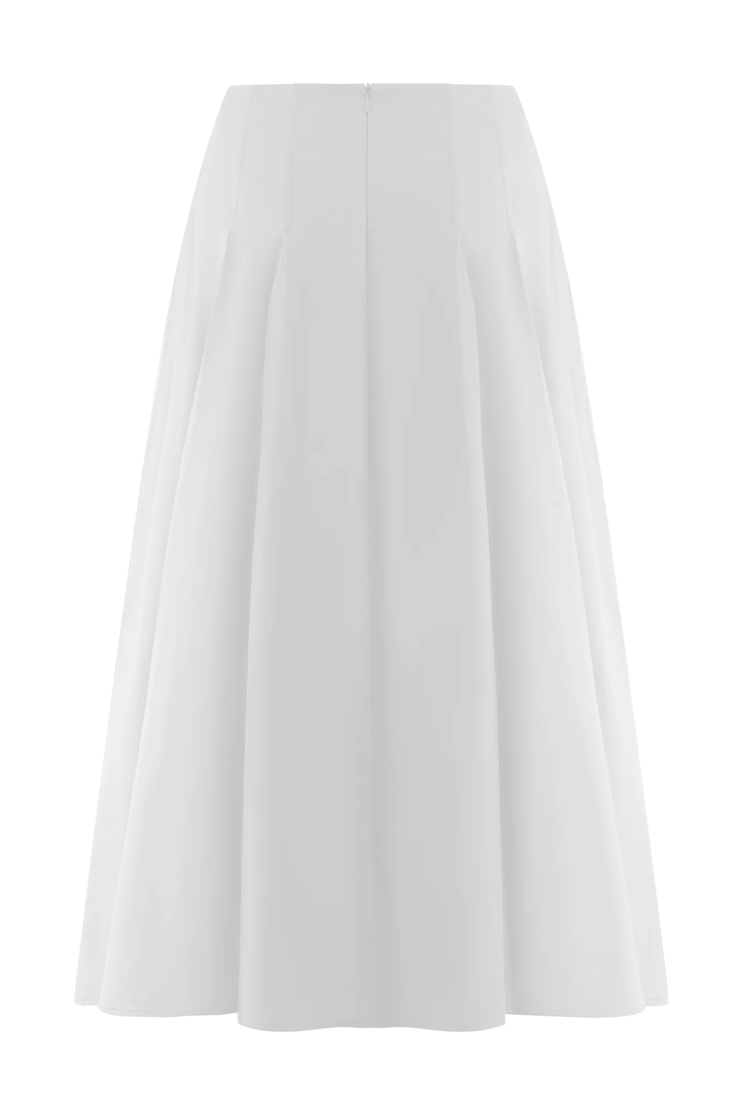 Mae A Line Midi Skirt White