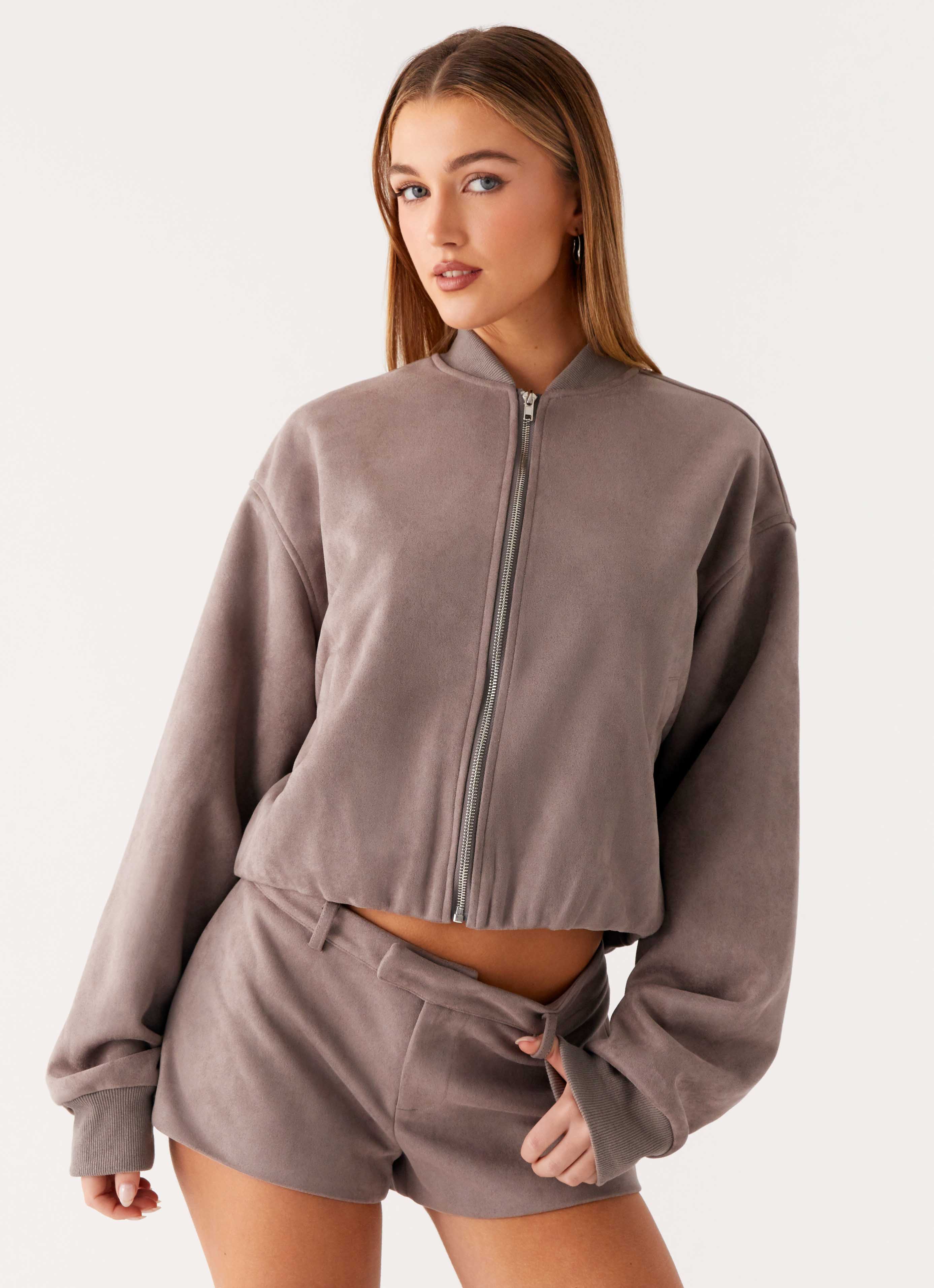 Thats Chill Bomber Jacket Grey