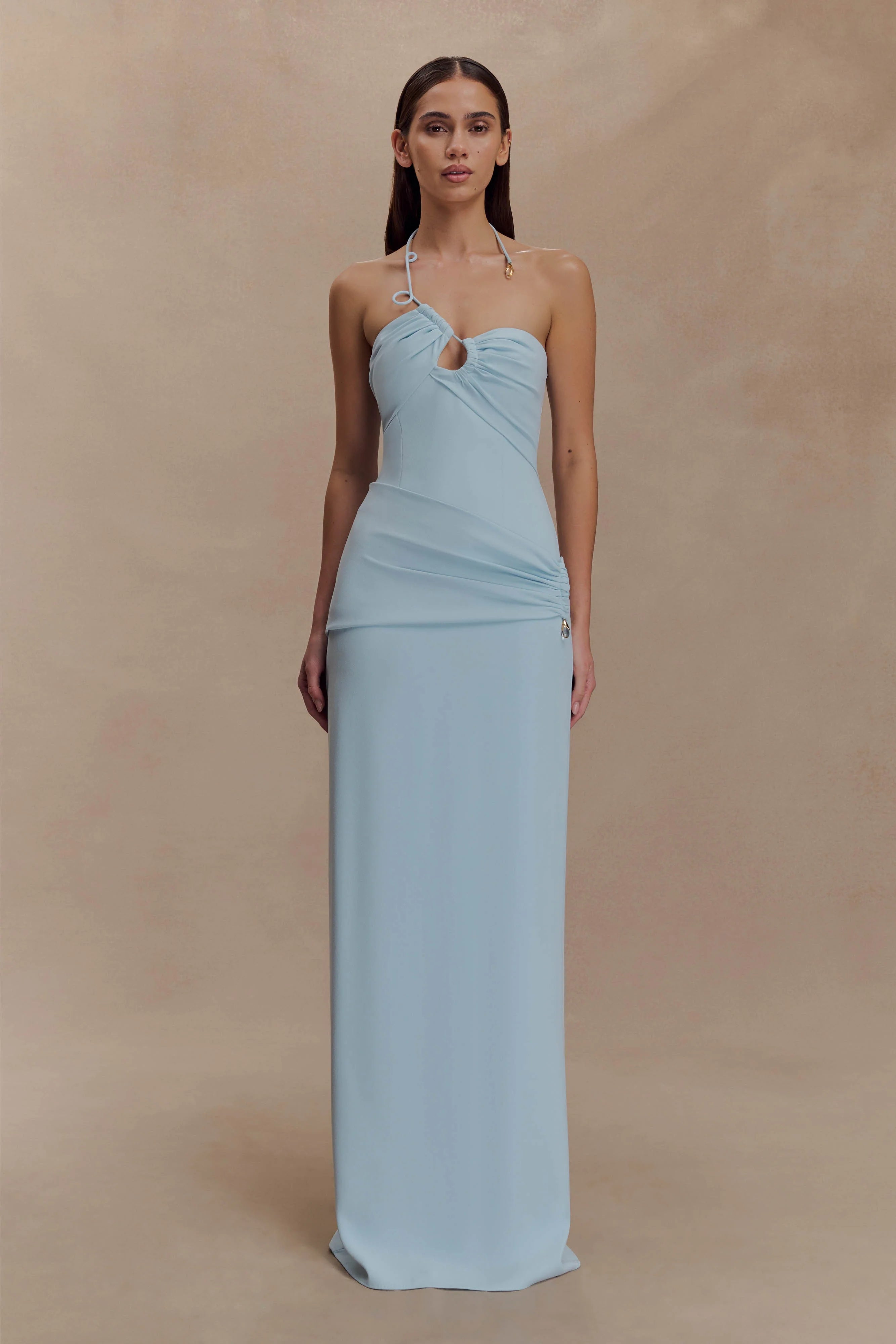 Lalia Teardrop Maxi Dress Powder Blue