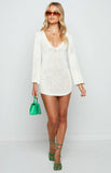 Underground White Backless Dress