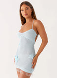 Saltwater Mist Mini Dress Blue