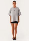 Signature Oversized Tee Grey