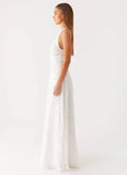 Ember Valley Cotton Maxi Dress Ivory