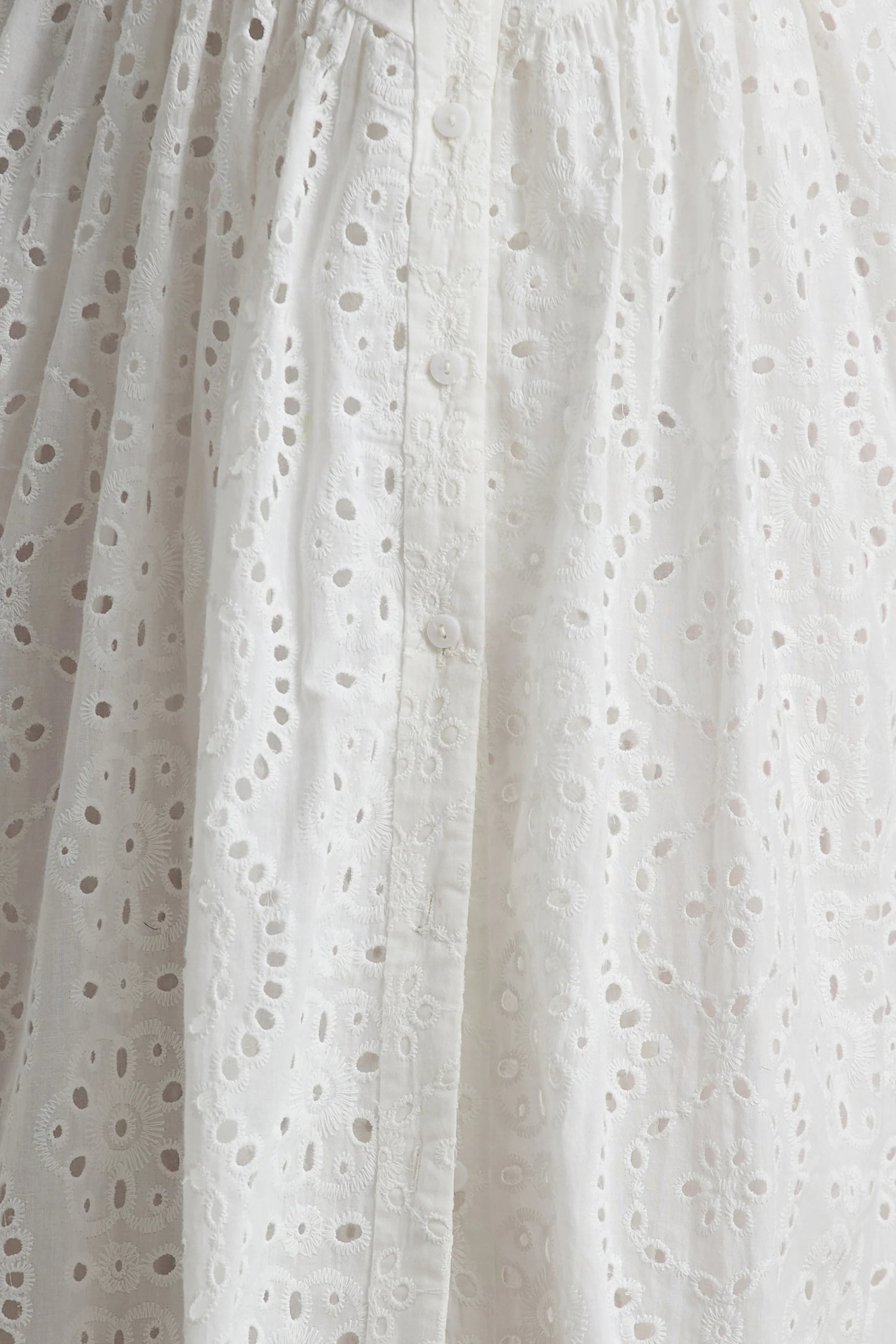 Jezebel White Lace Plunge Neck Collared Midi Dress