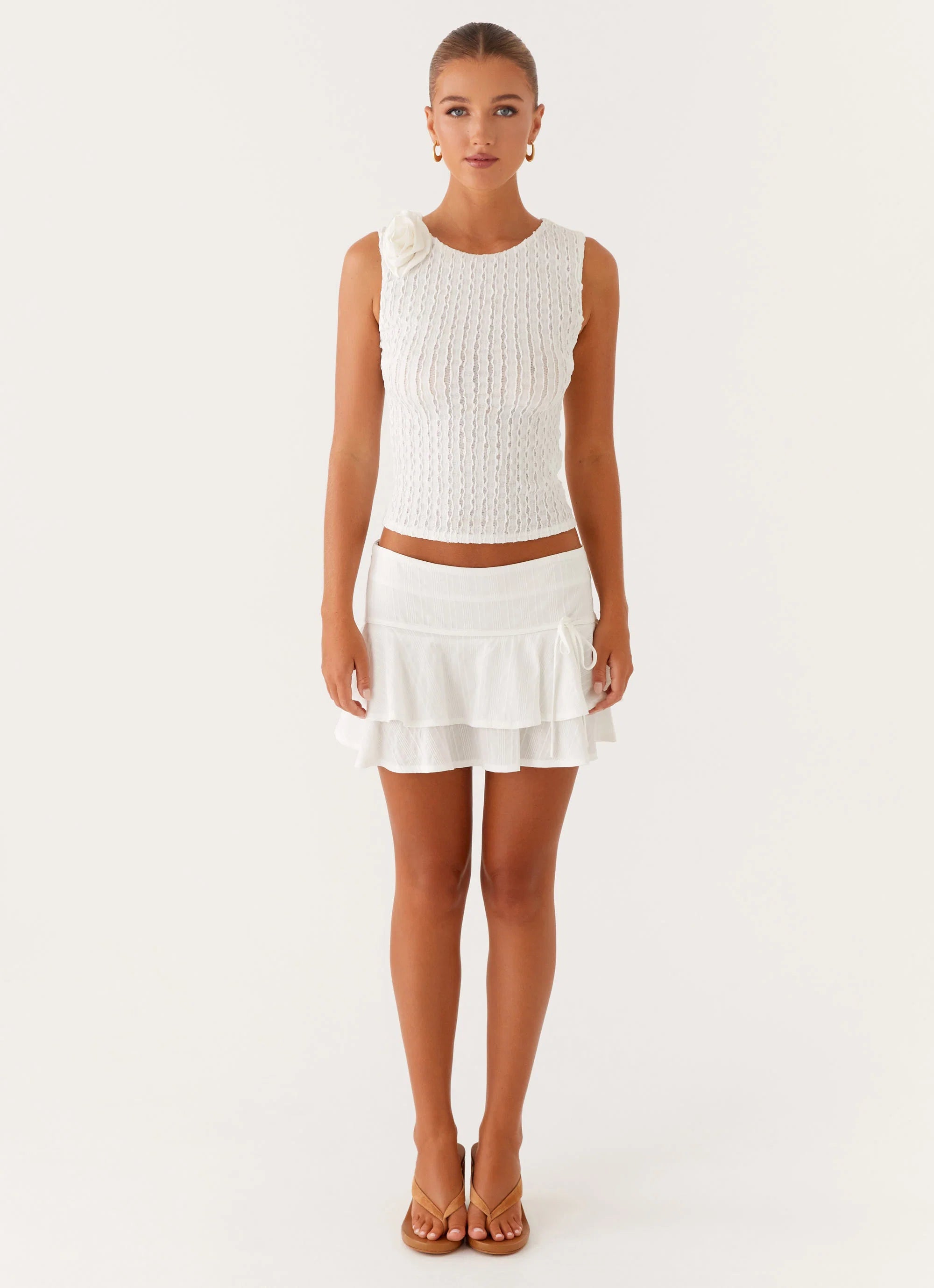 Lisbon Mini Skirt White