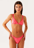Croatia Bikini Bottoms Pink Sequin