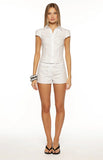 Emalee White Low Rise Shorts