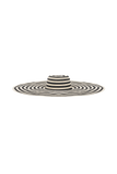 Cecil Straw Maxi Hat Black And Neutral Stripe