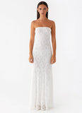 Lolita Lace Maxi Dress Ivory