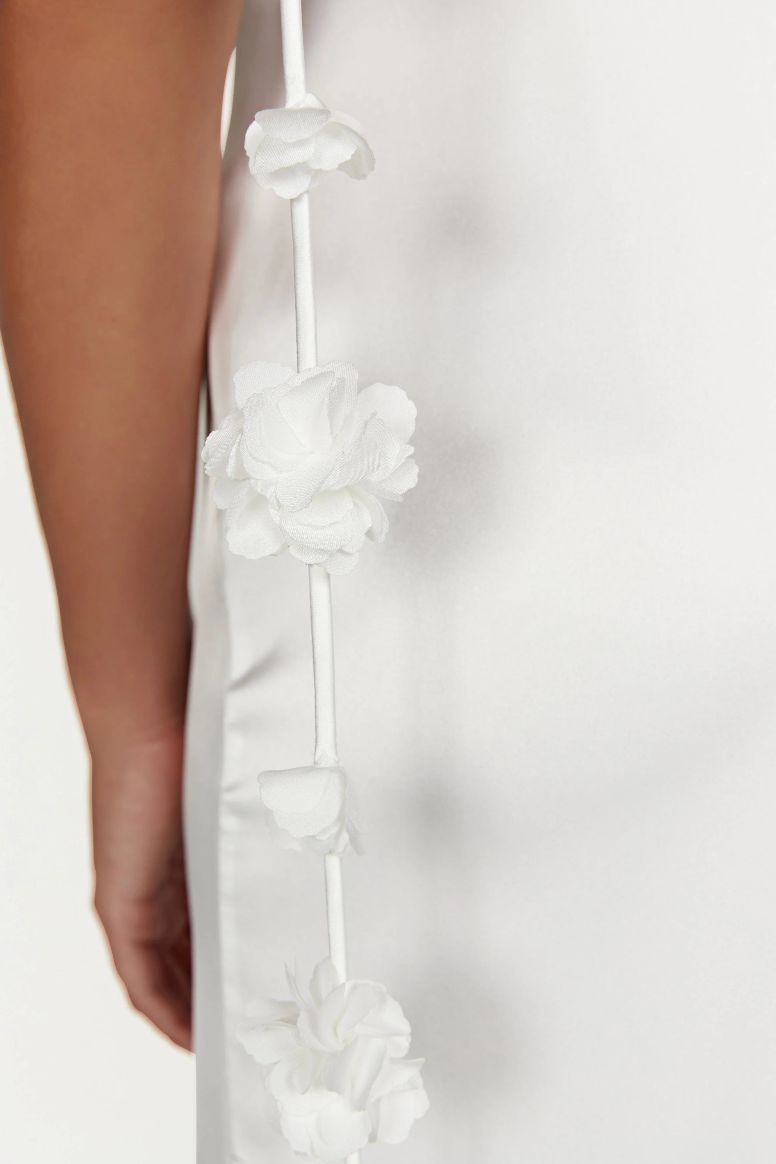 Elenora Rose Gown White