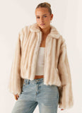 Naylor Faux Fur Jacket Blonde