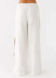 Dalida Linen Pants Ivory