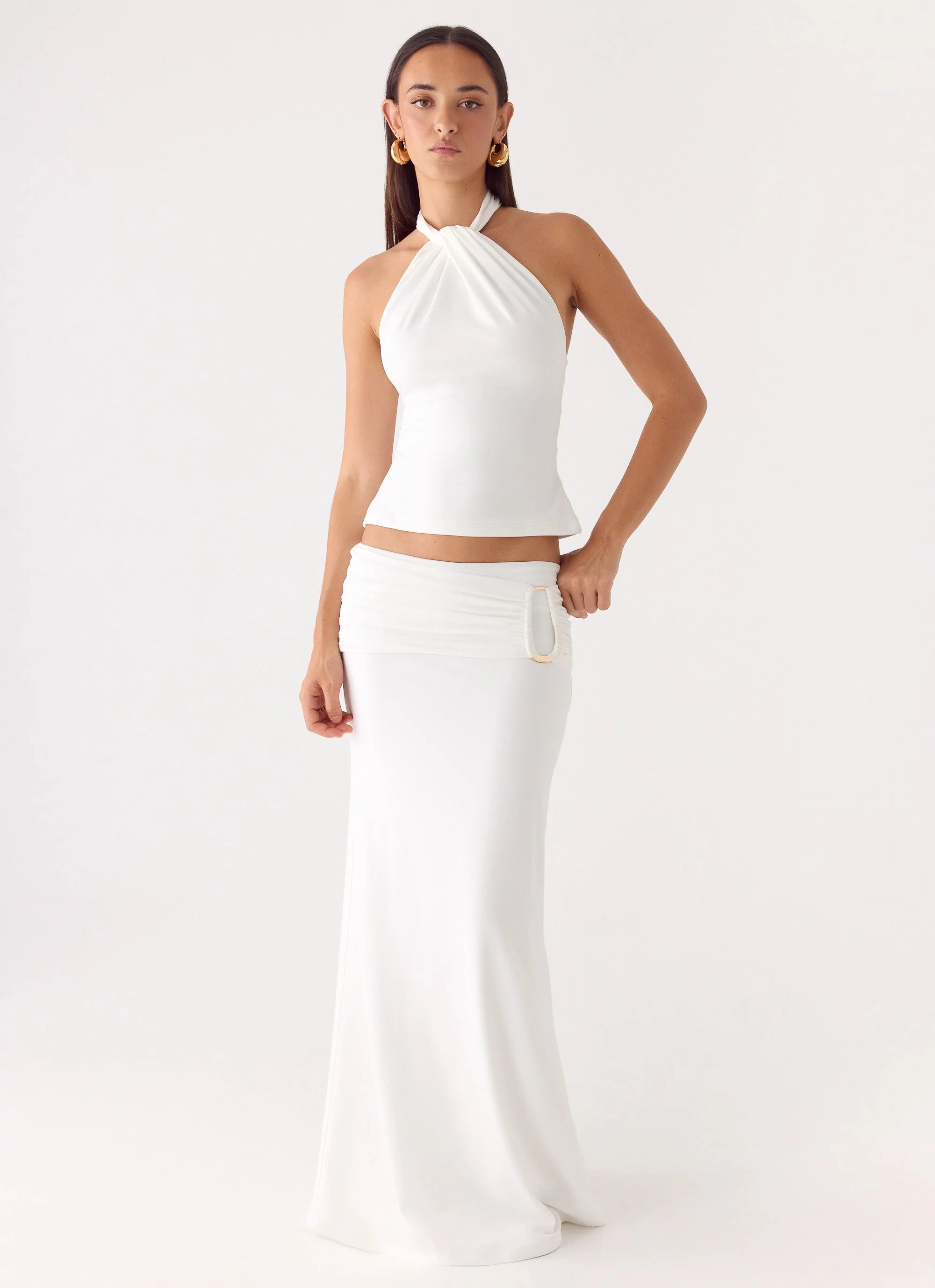 Rosanna Maxi Skirt White