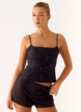 Love Me Hard Top Black