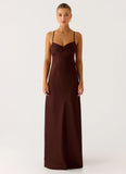 Joanie Maxi Dress Chocolate