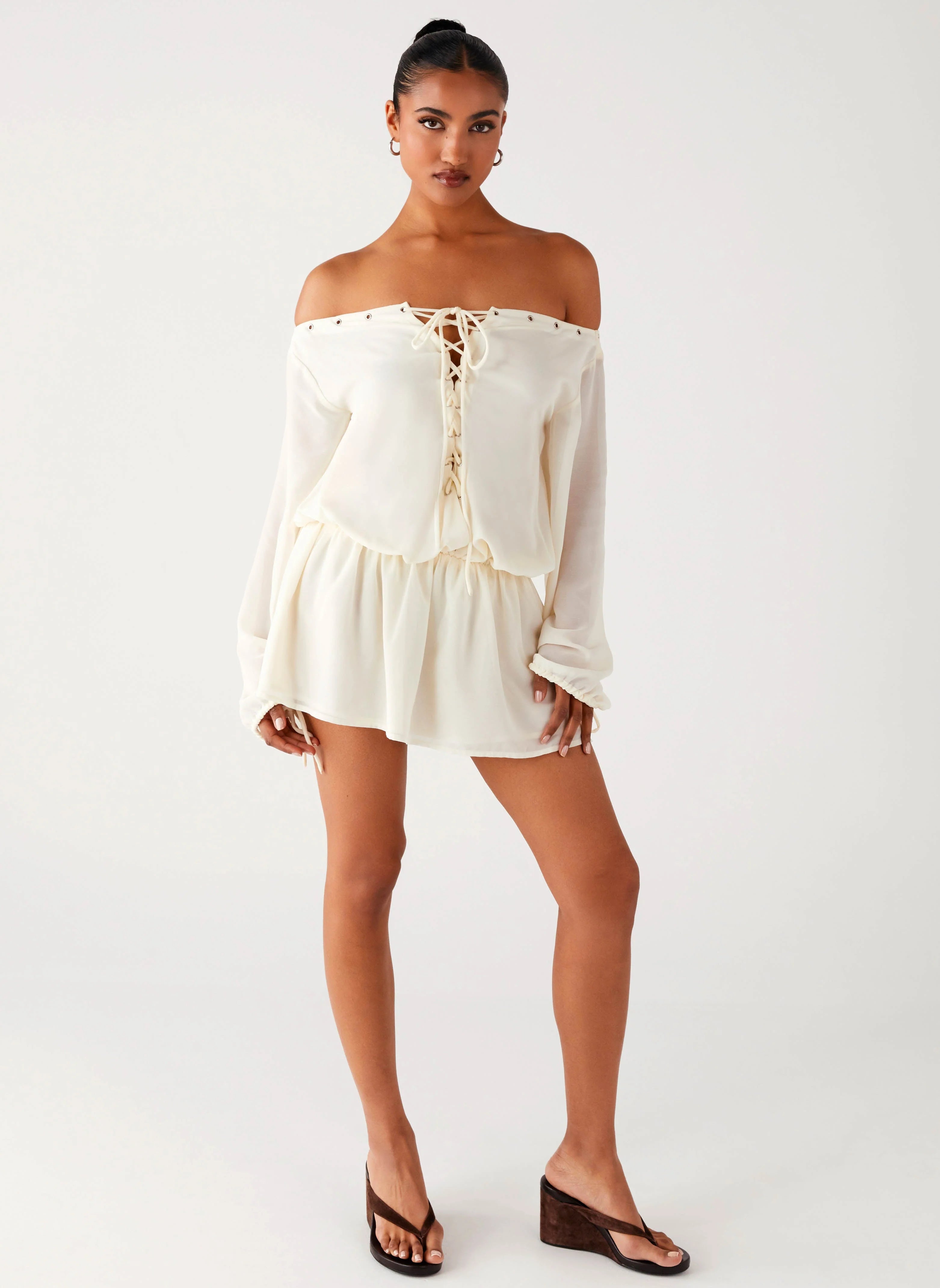 Astaria Mini Dress Ivory