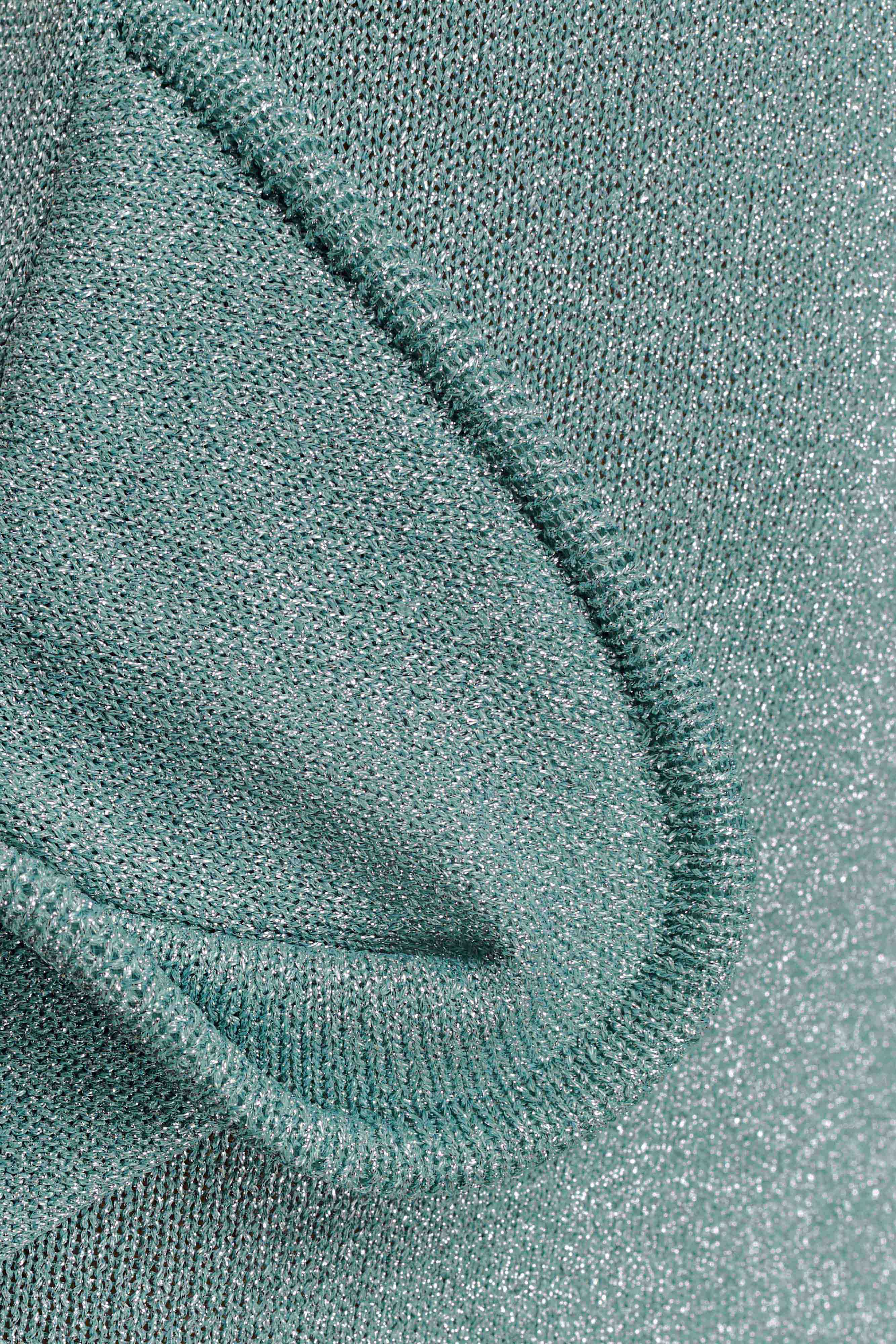 Sandrine Lurex Knit Maxi Dress Aqua