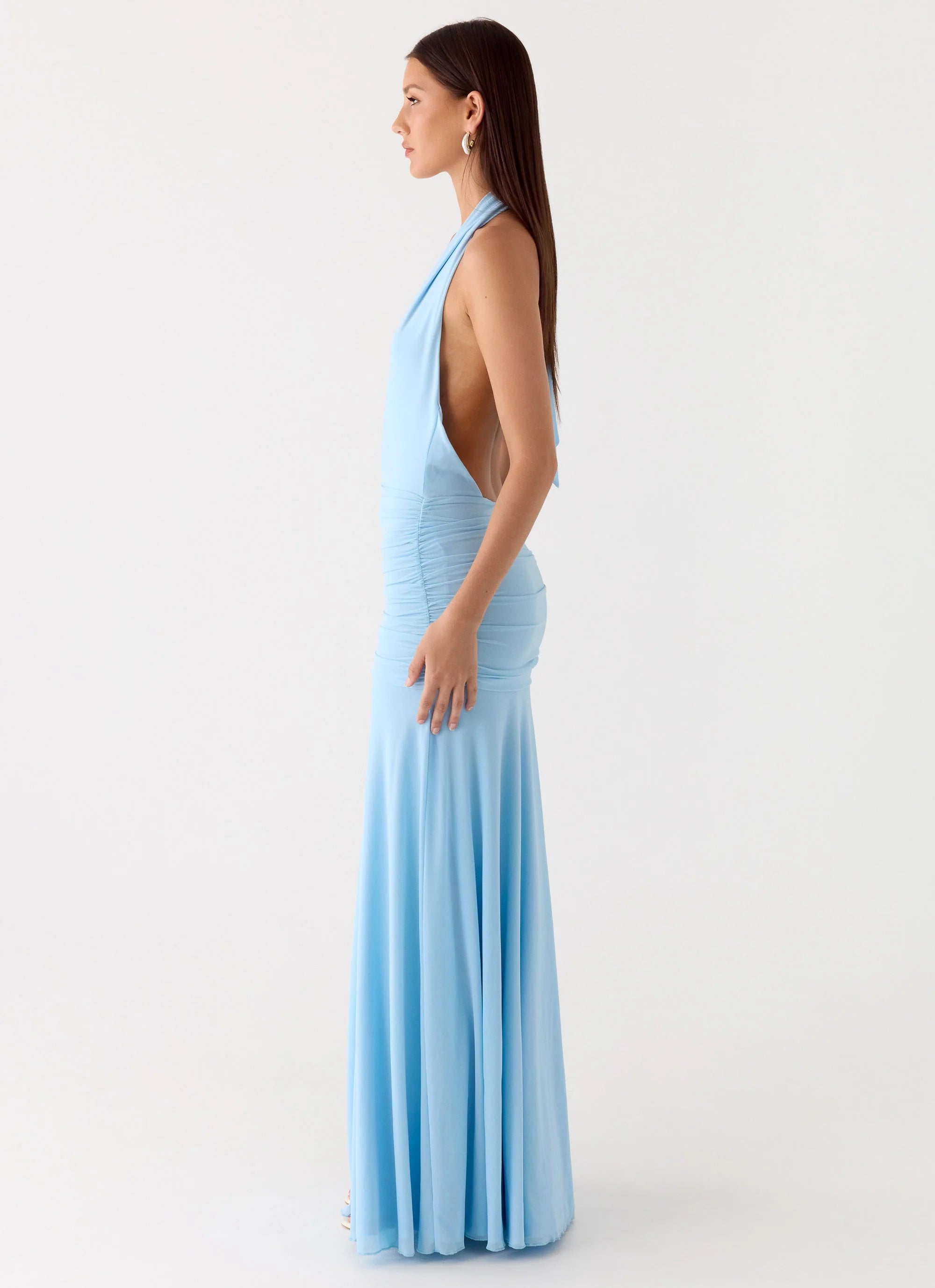 Sorrento Sunsets Maxi Dress Ice Blue