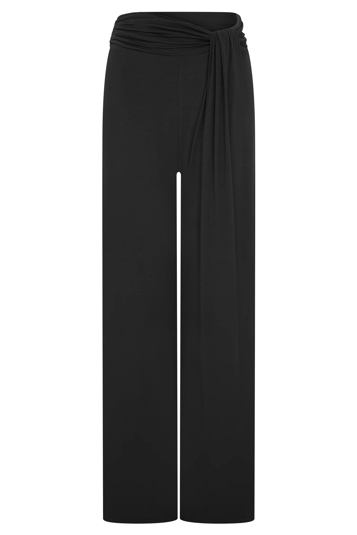 Ramona Modal Straight Leg Pant Black