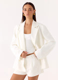 Asher Suiting Blazer White