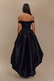 Amelia Bubble Maxi Dress Black