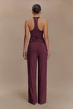 Ramona Modal Straight Leg Pant Mahogany