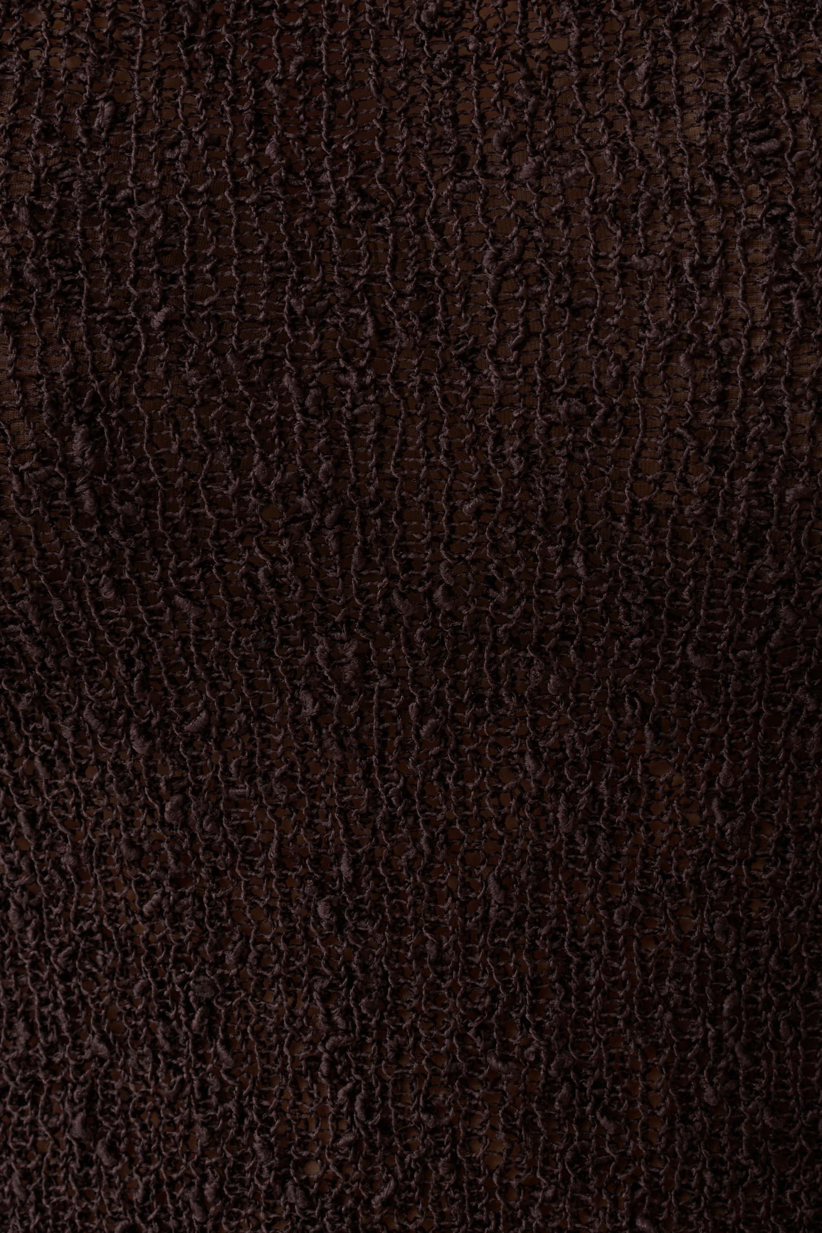 Mattais Boucle Knit Top Dark Chocolate