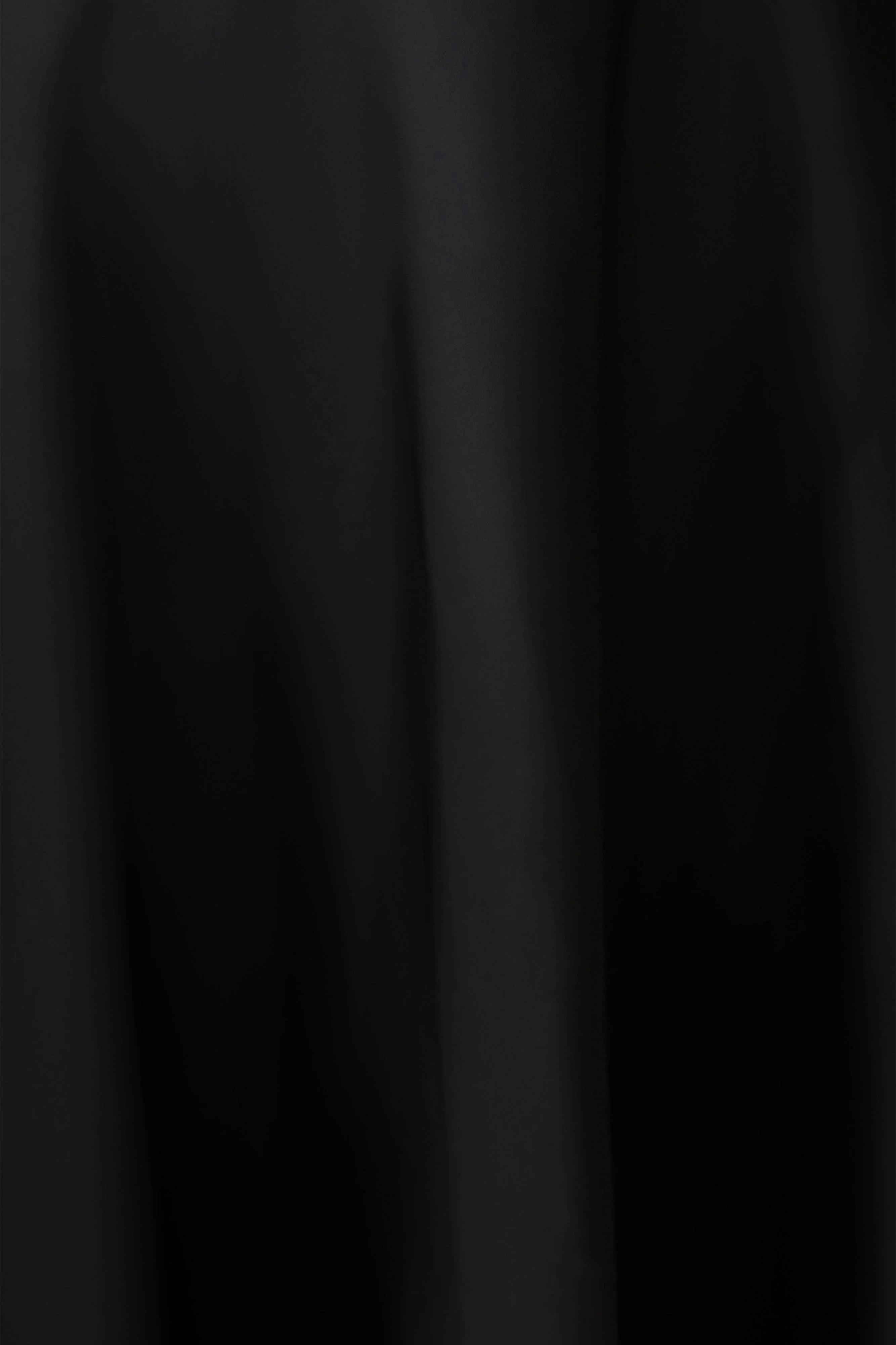 Coralie Asymmetric Satin Midi Skirt Black