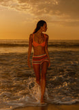 Sunset Stripe Micro Shorts Sunset Stripe