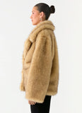 Milika Faux Fur Coat Beige